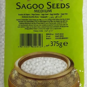 NATCO SAGOO SEEDS MEDIUM -  375g