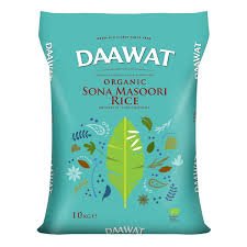 Dawat organic sona masoori rice 10kg