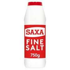 SAXA SALT WHITE POLY BOTTLE  750G