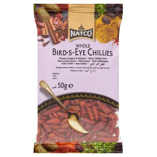 NATCO CHILLI WHOLE BIRDSEYE - 50g