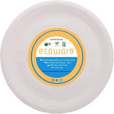 ECOWARE 7"ROUND PLATE PACK 50PCS