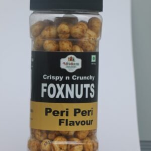 FOXNUTS Phool Makhana Puffed Water Lily Gorgon Nut 80gm - PERI PERO FLAVOUR