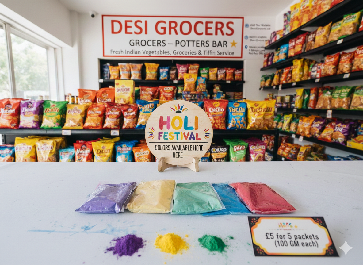 Holi Colors - 5 packets (100g each) for only £5