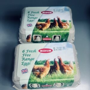 6 Free Range eggs Medium