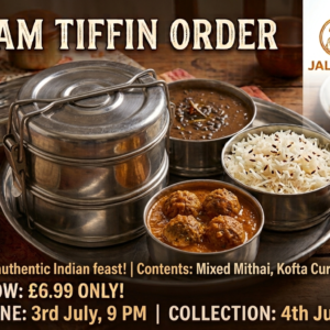 Gujarati flavours freshly prepared by Jalaram 3rd July Mixed Mithai, Kofta Curry, Urad Daal, Jira rice, roti